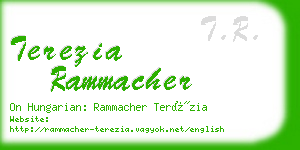 terezia rammacher business card